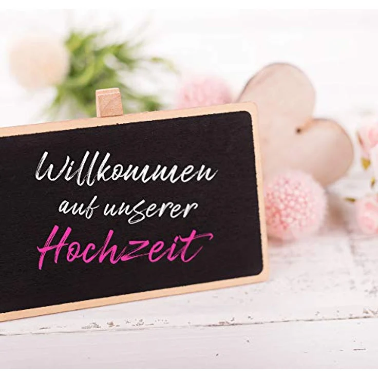 Stylex 32781 - Kreidemarker, 4 Kreidestifte in weiß, orange, grün und pink, Strichstärke 1-3 mm, zum Beschriften von glatten Oberflächen wie Glas, Spiegel, Tafeln – Bild 5