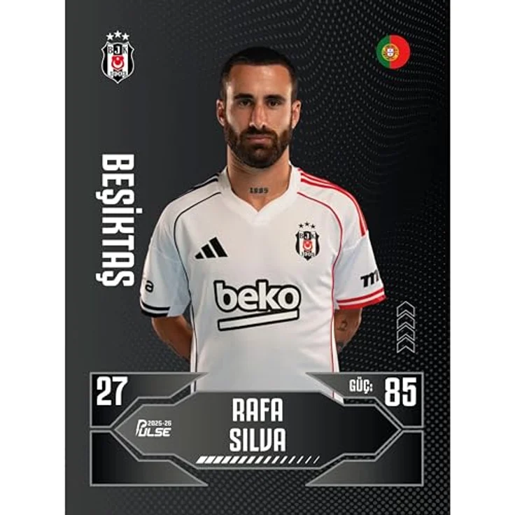 Jungengel Beşiktaş Fußball Sammelkarten 2025/26, Box mit 10 Karten, inkl. 1 digital signierter Spezialkarte – Bild 4