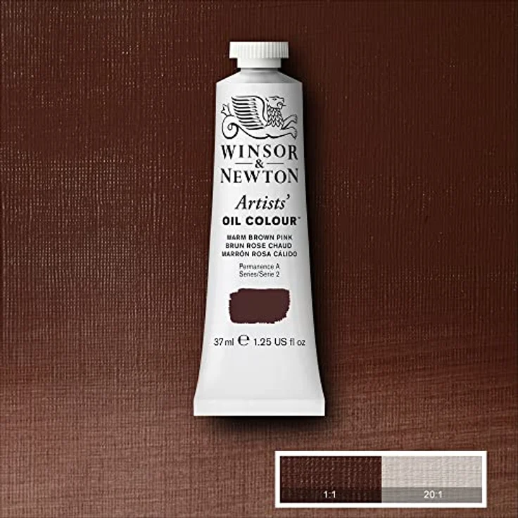 Winsor & Newton Artists Ölfarbe 1214413 - 37ml Tube, höchste Pigmentierung und Lichtechtheit - Rosabraun Warm – Bild 5
