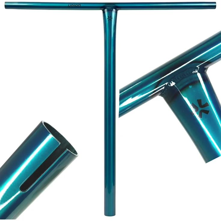 Union Uniq T Bar, Stunt-Scooter Lenker HIC Oversized, Türkis Poliert, 60cm, leicht und stabil mit spezieller Stahllegierung