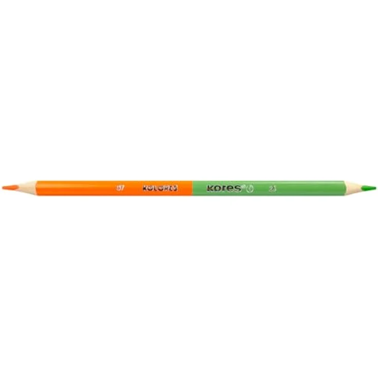 Korbo Kores Duo Buntstifte, 12 Stifte in 24 Farben, 3-kant, inkl. Spitzer – Bild 2