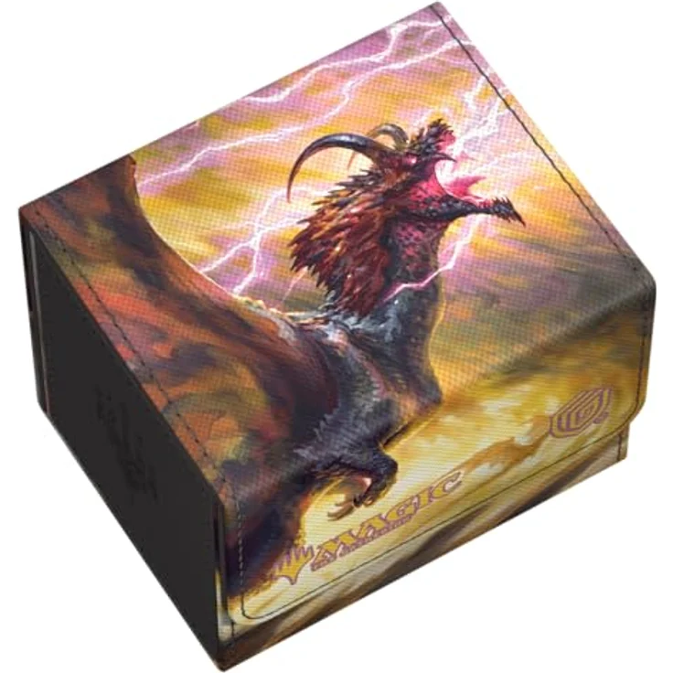 Ultimate Guard Sidewinder 100+ Xenoskin Magic: The Gathering "Tarkir: Dragonstorm" Ghostfire - Stormscale Scion, Designed for 100 Double-Sleeved Cards, Xenoskin Material mit Mikrofaser-Innenfutter, Magnetverschluss – Bild 4
