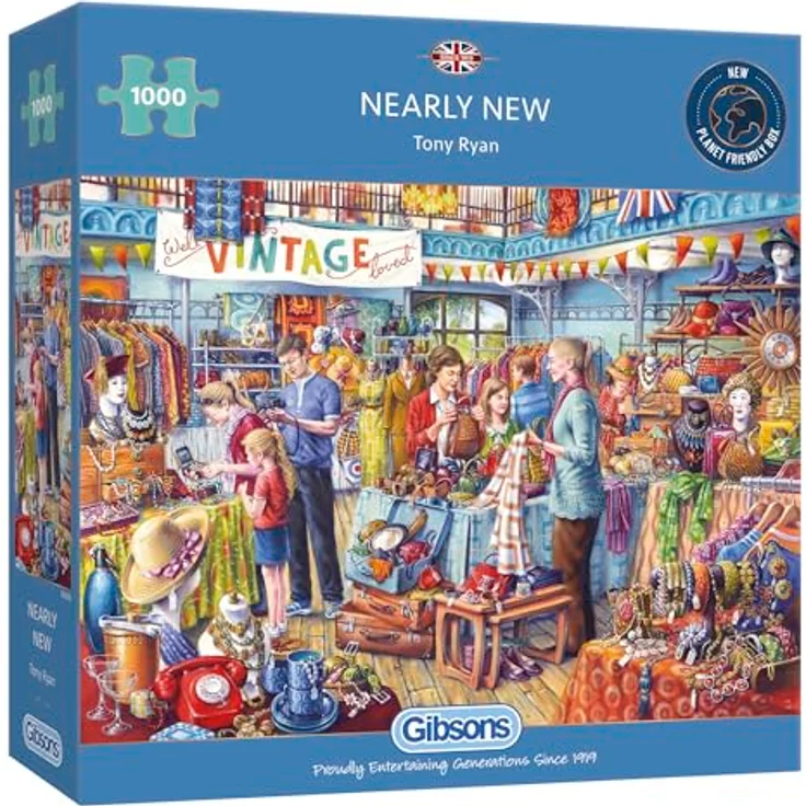 Gibsons 1000 Teile Puzzle, hohe Qualität, 49 x 68 cm, fast neu, 100% recyclingfähig – Bild 1