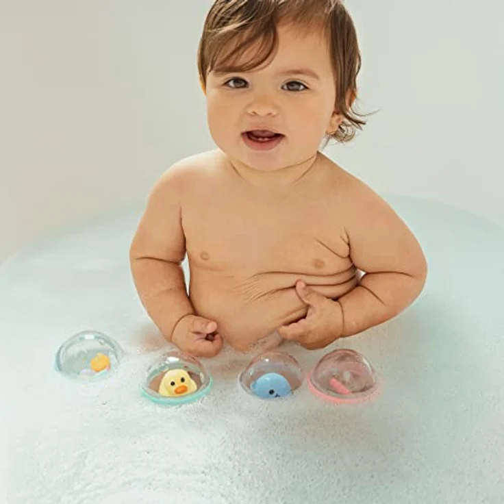Munchkin Schwimmende Seifenblasen Badespielzeug, 4er-Pack, Modell Sortiert – Bild 3