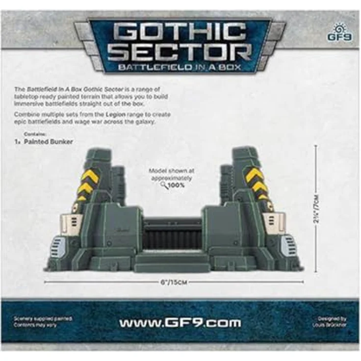 Gale Force Nine Gothic Sector: Legion Bunker (x1), Spiel Zubehör mit gotischem Design – Bild 2