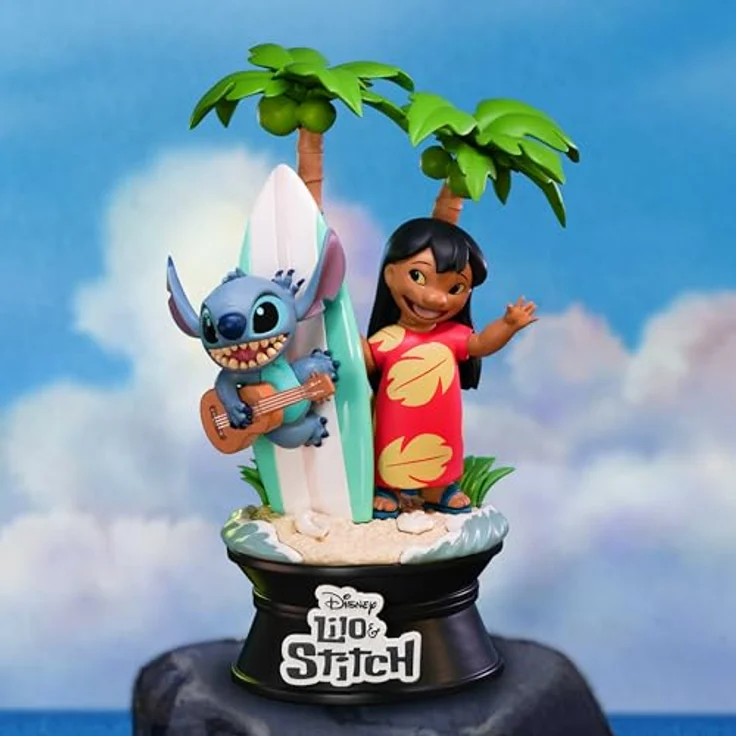 ABYstyle ABYFIG062 Action- & Sammelfigur, offiziell lizenzierte Lilo & Stitch Figur mit Surfbrett und Ukulele, bunt – Bild 4