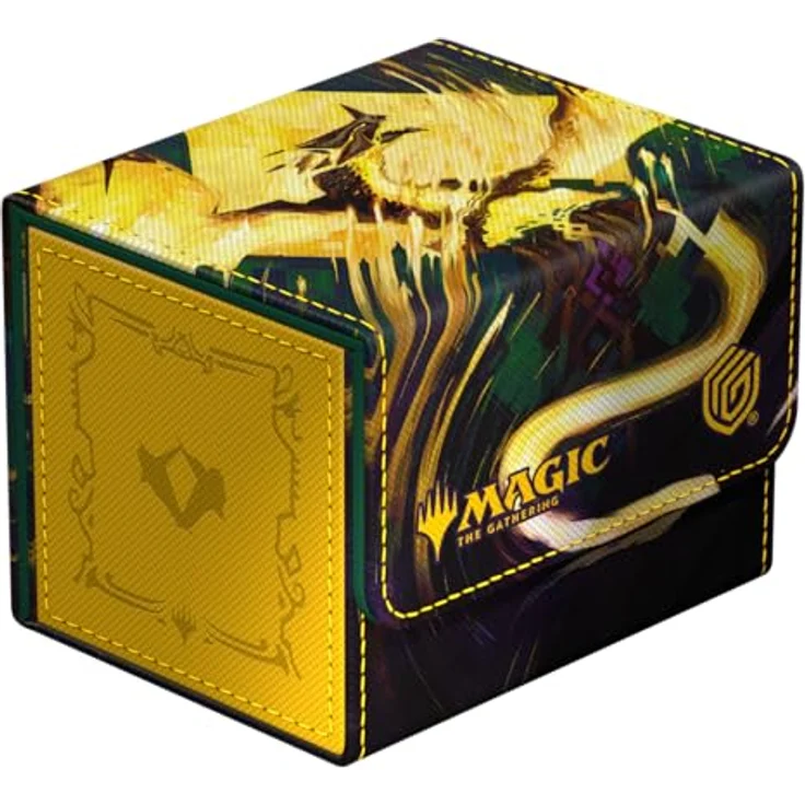 Ultimate Guard Sidewinder 100+ Xenoskin, Sammelkarten Zubehör für 100 Double-Sleeve Karten, mit Magic: The Gathering "Tarkir: Dragonstorm" - Eerie Ultimatum Artwork, widerstandsfähiges Material und starker Magnetverschluss – Bild 1