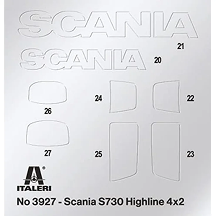Truckmodellbausatz Italeri Scania S730 Highline 4x2 3927 1:24 – Bild 4