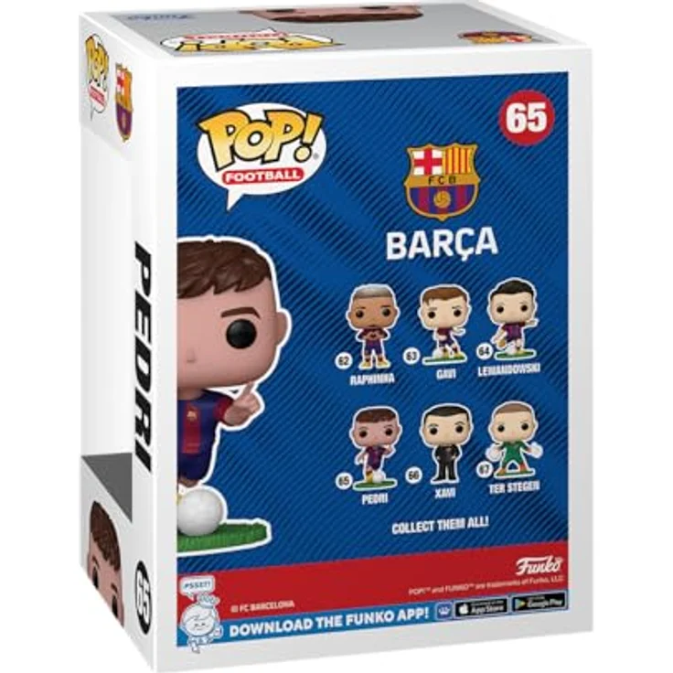 Funko POP! Football: Barcelona - Pedri Lopez - Barcelona FC - Vinyl-Sammelfigur - Geschenkidee - Offizielle Handelswaren - Spielzeug Für Kinder und Erwachsene - Sports Fans - Modellfigur Für Sammler - 9,5 cm (3,75 Zoll) - Premium Vinyl Material – Bild 3