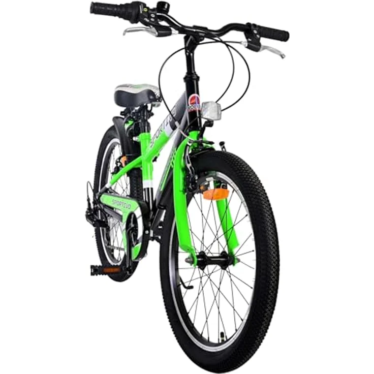 Volare Sportivo Kinderfahrrad, Jungen, 20 Zoll, 7 Gänge, bis 115 kg, höhenverstellbarer Sattel und Lenker, 85% zusammengebaut, Luftbereifung, für 6-8 Jahre – Bild 7