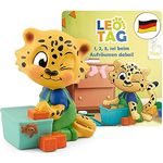 tonies Hörfiguren für Toniebox, Leos Tag – 1, 2, 3, sei beim Aufräumen dabei!, Hörspiel mit Liedern für Kinder ab 3 Jahren, Spielzeit ca. 50 Minuten