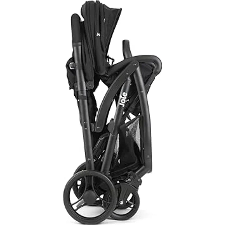 Joie Evalite Duo Zwillingswagen, leicht und kompakt, inkl. Regenverdeck, Coal Grey – Bild 8