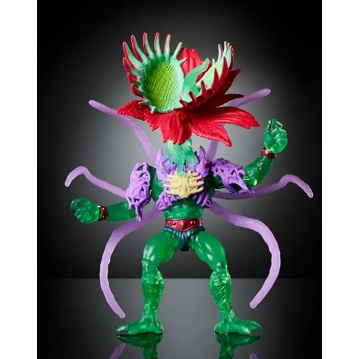 Masters of the Universe Motu x TMNT: Turtles of Grayskull Deluxe Moss Man Figurine, 14 cm, Sammelfigur mit ikonischen Waffen und Zubehör – Bild 3