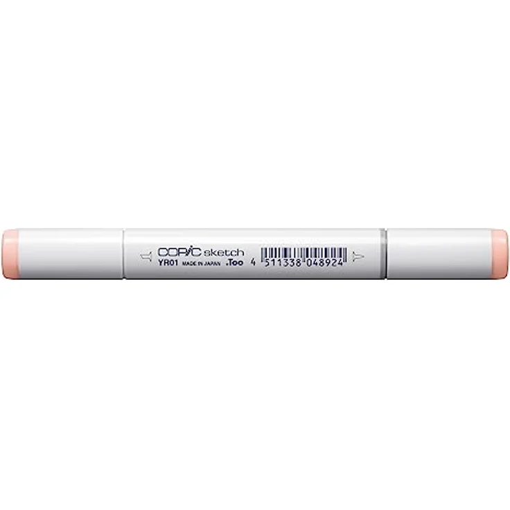 Copic Sketch Marker Typ YR - 01, Peach Puff, professioneller Pinselmarker mit Super-Brush-Spitze und Medium-Broad-Spitze, schnelltrocknend – Bild 1