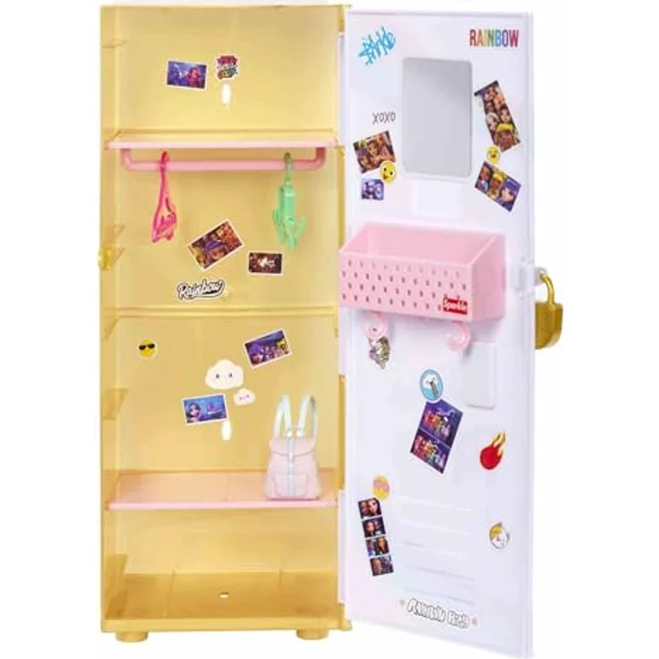 Rainbow High Design & Style Schließfach Spielset – Mit Regalen, Kleiderbügeln, Accessoires und Aufklebern, tolles Spielzeug und Geschenk für Kinder im Alter von 4 bis 12+ Jahren – Bild 2