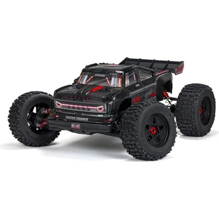 Arrma RC Monstertruck 1:5 Outcast 4X4 8S BLX Brushless RTR, Blaue Monstertruck-Karosserie