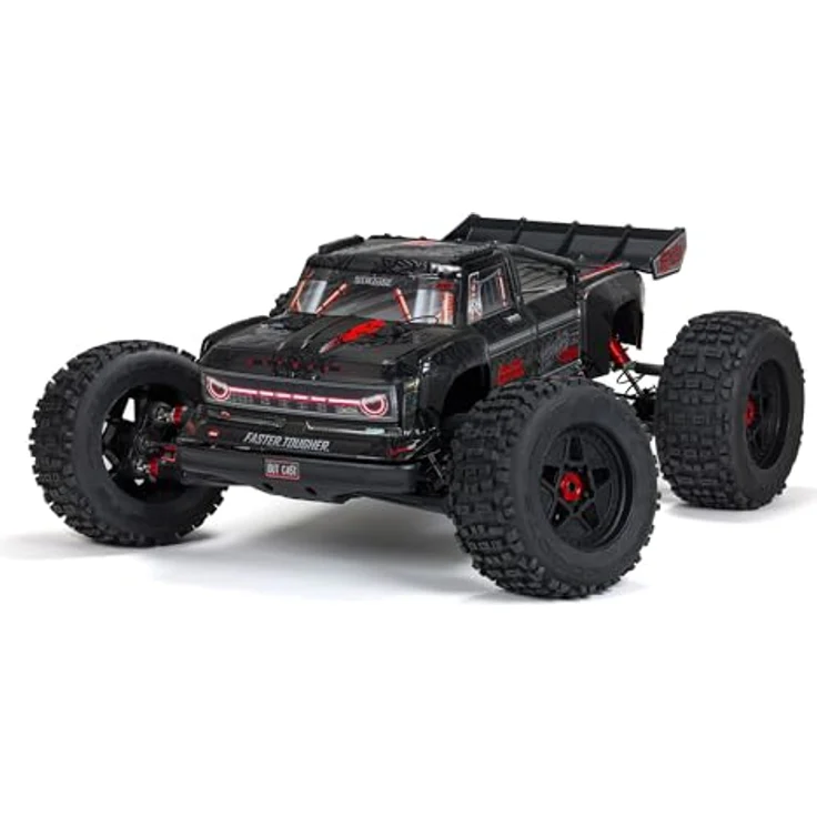 Arrma RC Monstertruck 1:5 Outcast 4X4 8S BLX Brushless RTR, Blaue Monstertruck-Karosserie – Bild 1