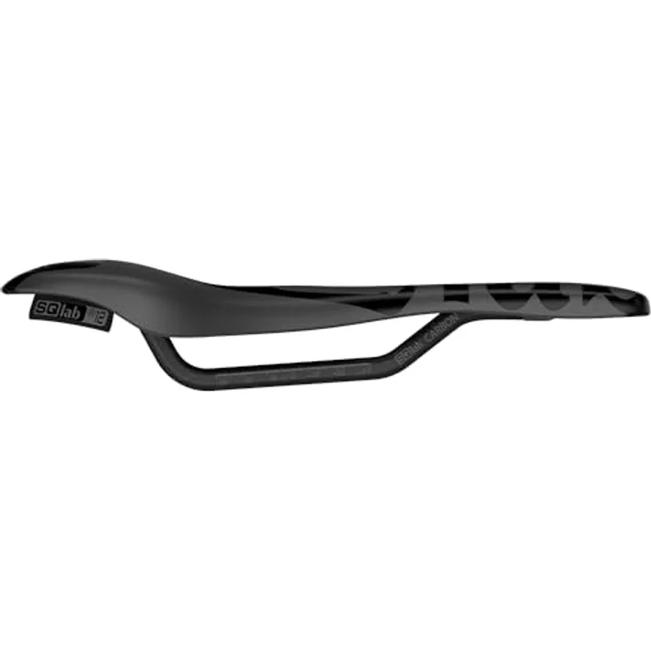 SQlab 612 Ergowave R Carbon Team Edition Fahrradsattel, Road & MTB Race, leicht ab 125 g, Taillierung, erhöhtes Heck (schwarz) – Bild 5