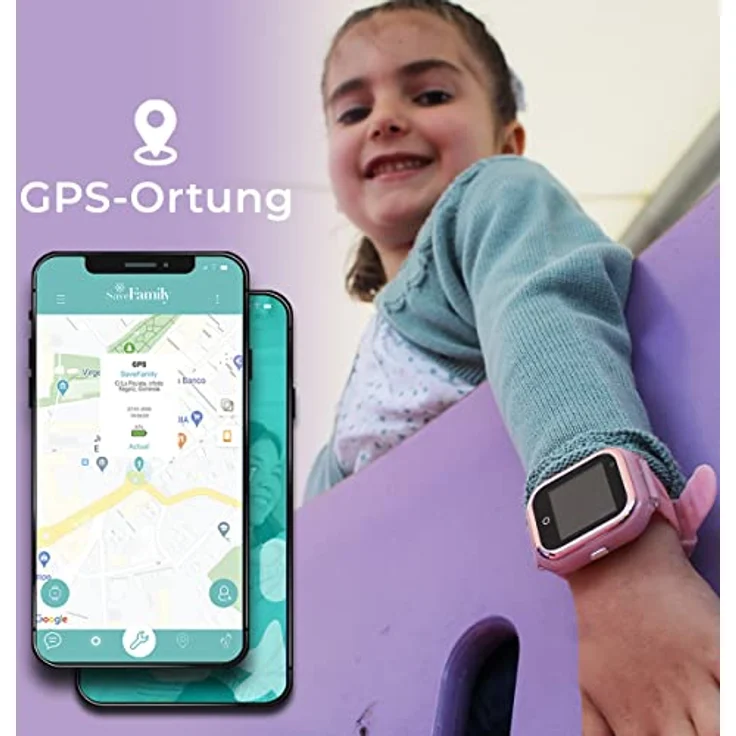 SaveFamily Enjoy Smartwatch für Kinder, Rosa, mit 7 Spielen, Videoanruf, GPS, Kamera, SOS und wasserdicht – Bild 5