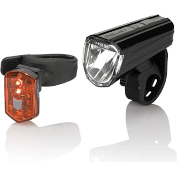 XLC Beleuchtungsset Alderaan CL-S17, Helle und Effiziente Beleuchtung, unisize, schwarz – Bild 2