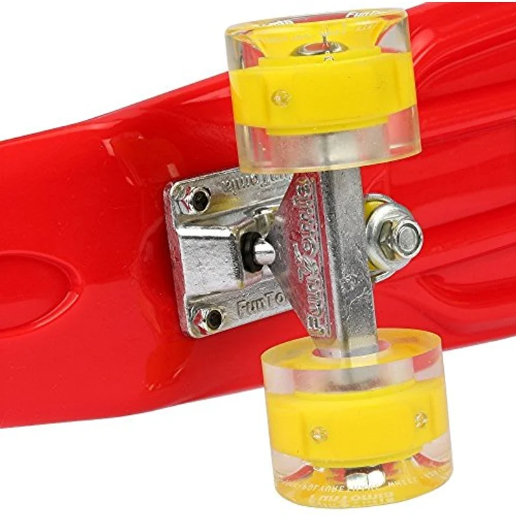 FunTomia Kinder Skateboard Cruiserboard Miniboard 57cm mit oder ohne LED Leuchtrollen Alu Truck Mach1 Kugellager Cruiser Mini Board – Bild 4