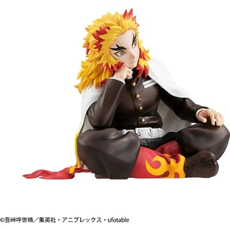 MegaHouse Banpresto G.E.M. Series Demon Slayer Palm Size Rengoku, handgefertigte PVC-Sammelfigur mit Basisständer, offiziell lizenziert – Bild 5