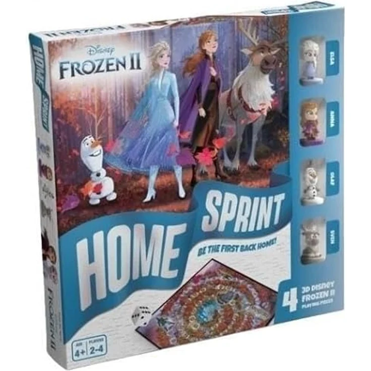 Cartamundi Home Sprint Eis Land 2, Brettspiel mit Disney-Figuren für 2-4 Spieler, dynamisches Spielfeld – Bild 2