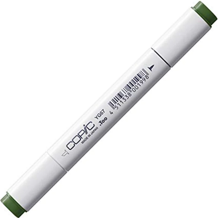 Copic Classic Marker Typ YG - 67, Moss, professioneller Layoutmarker mit dualem Spitzensystem und schnelltrocknender Tinte – Bild 1