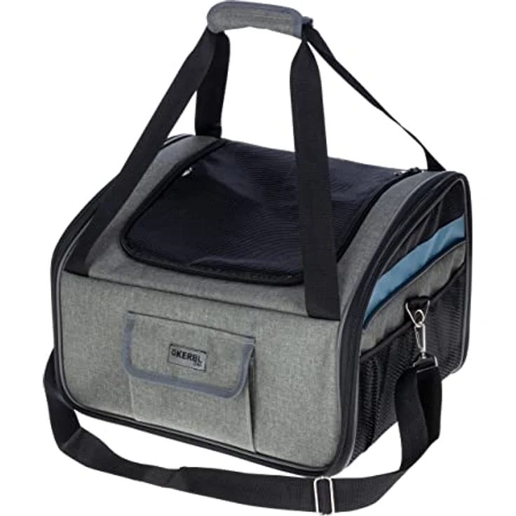 Autositztasche Vacation 44x35x30cm, grau/blau – Bild 1