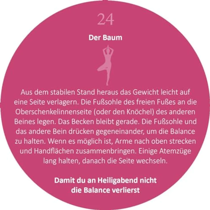 Ars Edition Adventskalender in der Dose, 24 Yoga-Auszeiten für eine entspannte Vorweihnachtszeit – Bild 8