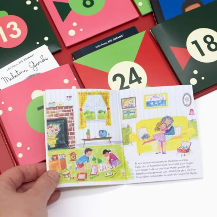 Sonstige Verlage Little People, BIG DREAMS - Adventskalender mit 24 Minibüchern für Kinder ab 4 Jahren, bunt – Bild 5