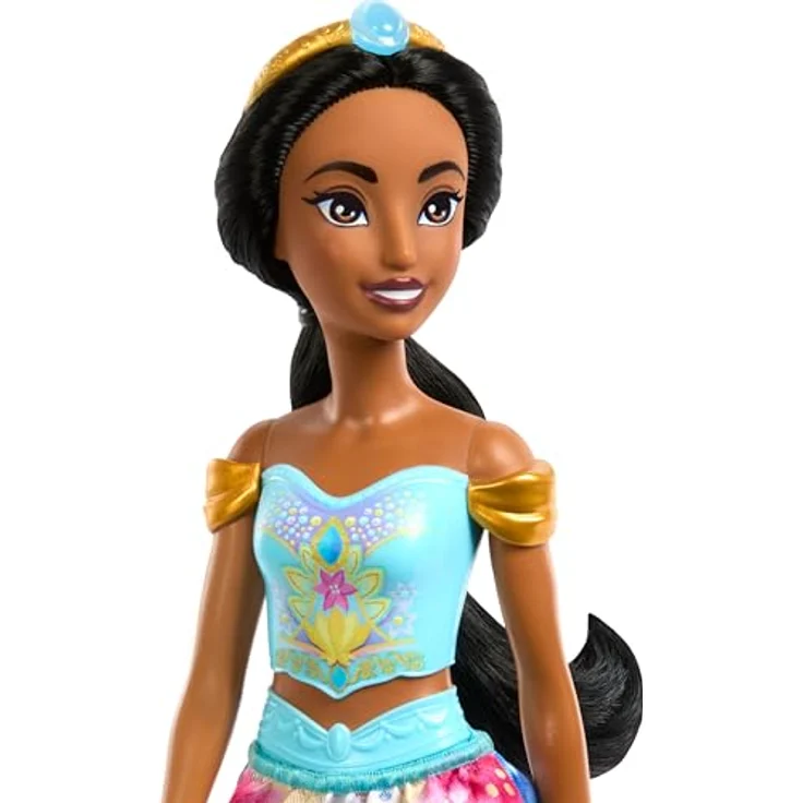Mattel® Anziehpuppe Disney Princess Spin & Reveal Jasmin, Puppe mit geheimer Blumenszene und 5 Accessoires – Bild 7