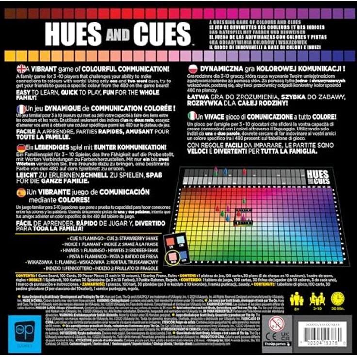 Rebel Hues and Cues, Mehrsprachiges Partyspiel mit 480 Farben und 100 Farbkarten, inkl. Deutsch – Bild 3