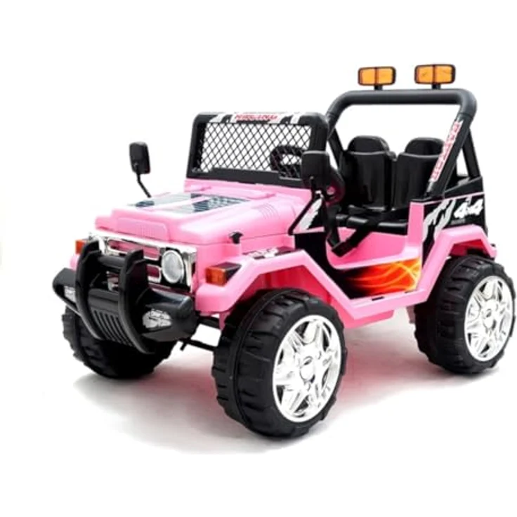 BSD Elektro Kinderauto Elektrisch Ride On Kinderfahrzeug Elektroauto Fernbedienung - Raptor 2-Sitzer - Rosa mit leistungsstarkem Akku – Bild 2