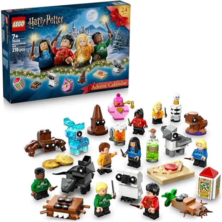 LEGO 76456 Harry Potter Adventskalender, kreatives Spielzeug mit verschiedenen Modellen und Figuren für Erwachsene und Kinder ab 7 Jahren