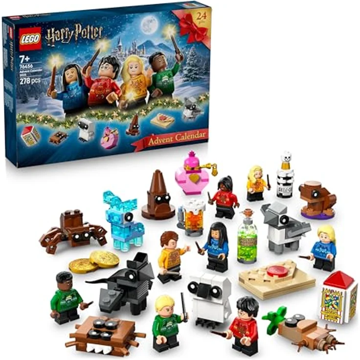 LEGO 76456 Harry Potter Adventskalender, kreatives Spielzeug mit verschiedenen Modellen und Figuren für Erwachsene und Kinder ab 7 Jahren – Bild 1
