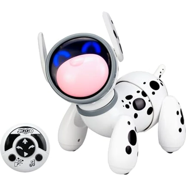 Silverlit RC-Roboter Jiggo, interaktiver Roboterhund mit Farbwechsel-Nase und Berührungssensor, shake to jiggle – Bild 1