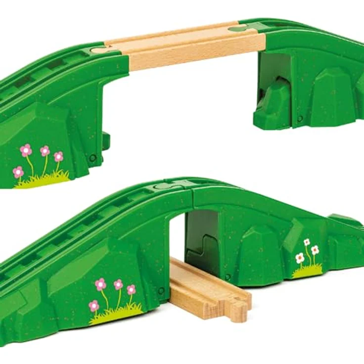 BRIO® Spielzeugeisenbahn-Brücke, Modulare Brücke, Made in Europe, FSC®-zertifiziert, robust und stabil – Bild 5