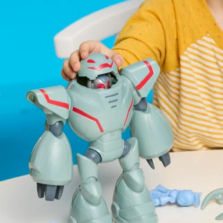 Marvel Disney Jr. Marvel's Iron Man Ultron Riesen-Anzug, 7,6 cm Action-Figur mit 5 Bewegungspunkten und 20,3 cm Mech-Anzug, ab 3 Jahren – Bild 5