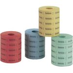 Herlitz 791780 Getränkemarken, 5x1000 Abrisse (Farben sortiert)