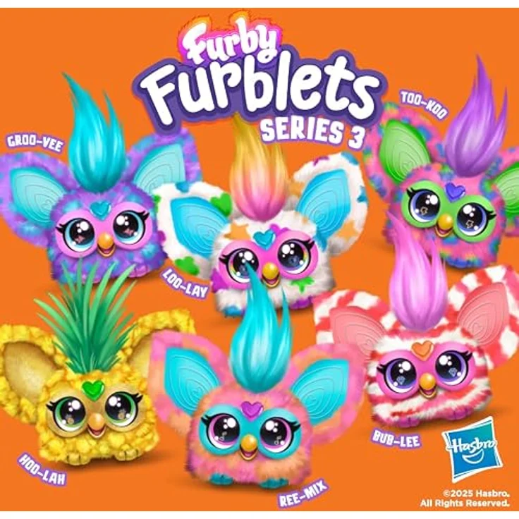 Hasbro Furby Furblets Bub-Lee, interaktives Plüschtier mit K-POP Musik und Schlüsselanhänger, pink-weiß gestreift, für Kinder ab 6 Jahren – Bild 11