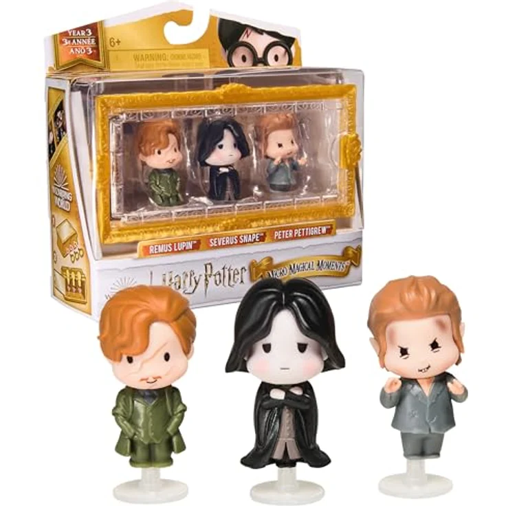 Wizarding World Harry Potter - Micro Magical Moments Sammelfiguren Multipack "Rivalen" mit Remus Lupin, Severus Snape und Peter Pettigrew, inkl. Setzkasten, für Kinder ab 6 Jahren – Bild 1