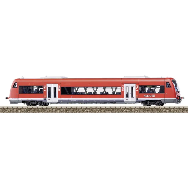 TRIX H0 25965 Dieseltriebwagen BR 650 der DB, Verkehrsrot mit Digital-Decoder und Geräuschfunktionen, Länge 29,3 cm