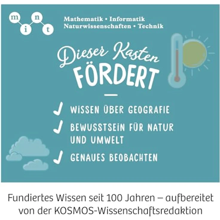 KOSMOS 636142 Wetterstation, Experimentierkasten mit Windmesser, Kompass und Thermometer für Kinder ab 8 Jahre – Bild 5