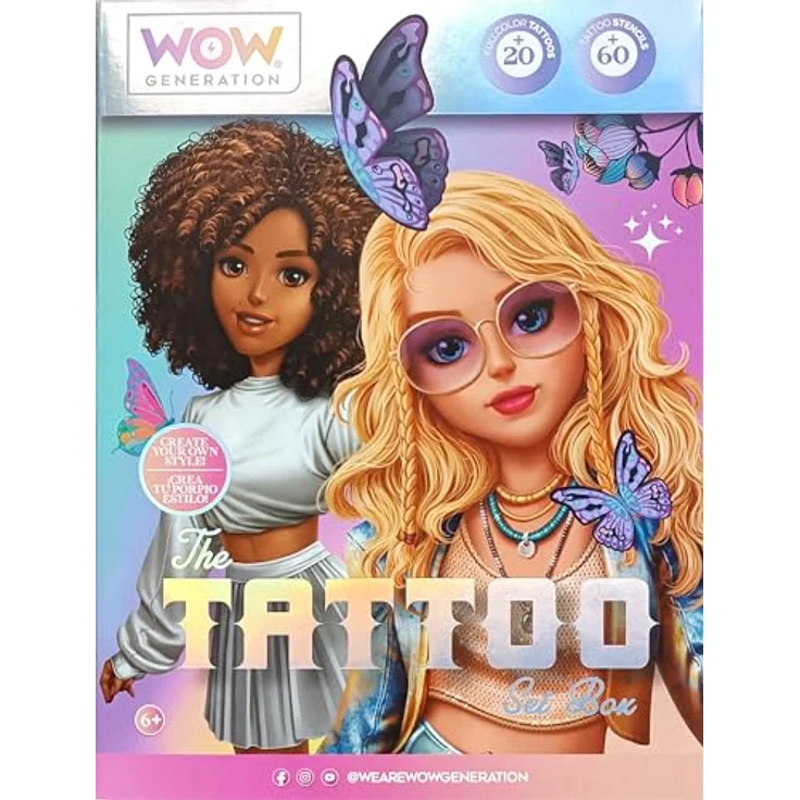 Kids Euroswan Sticker WOW Generation - Tattoo Set Box - Kreatives Sticker-Set in bunter Vielfalt – Bild 1