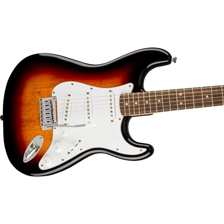 Squier Affinity Series Stratocaster IL, elektrische Gitarre in 3-Color Sunburst mit Single-Coil Tonabnehmern und 2-Punkt-Tremolo – Bild 6