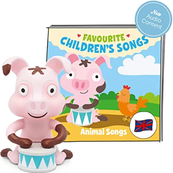 tonies Lieblings-Kinderlieder mit Tieren Hörfigur - Bildschirmfreies Musikspielzeug, ca. 45 Minuten Laufzeit, für Toniebox geeignet