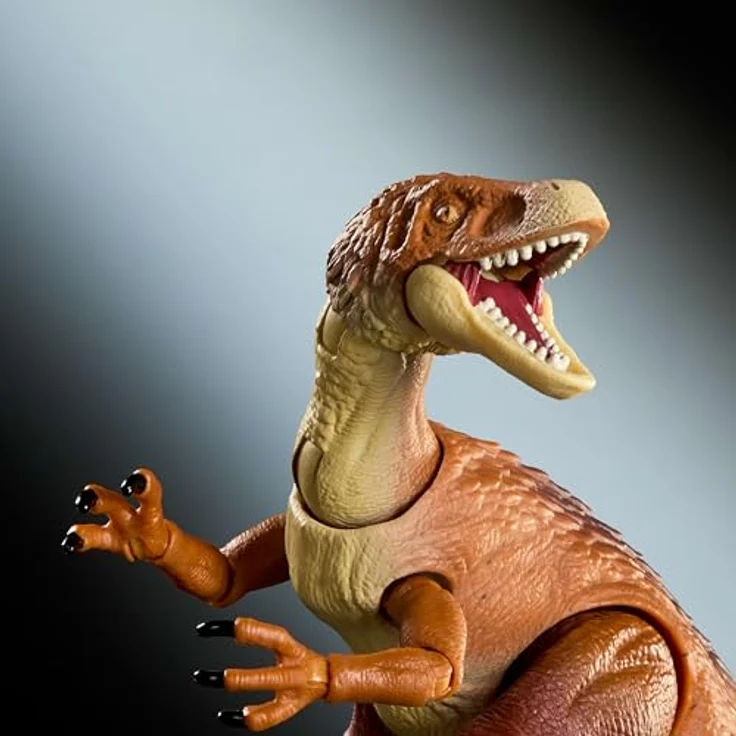 Mattel Jurassic World Hammond Collection Ornitholestes, Actionfigur mit 18 Bewegungspunkten, ca. 23 cm groß – Bild 2