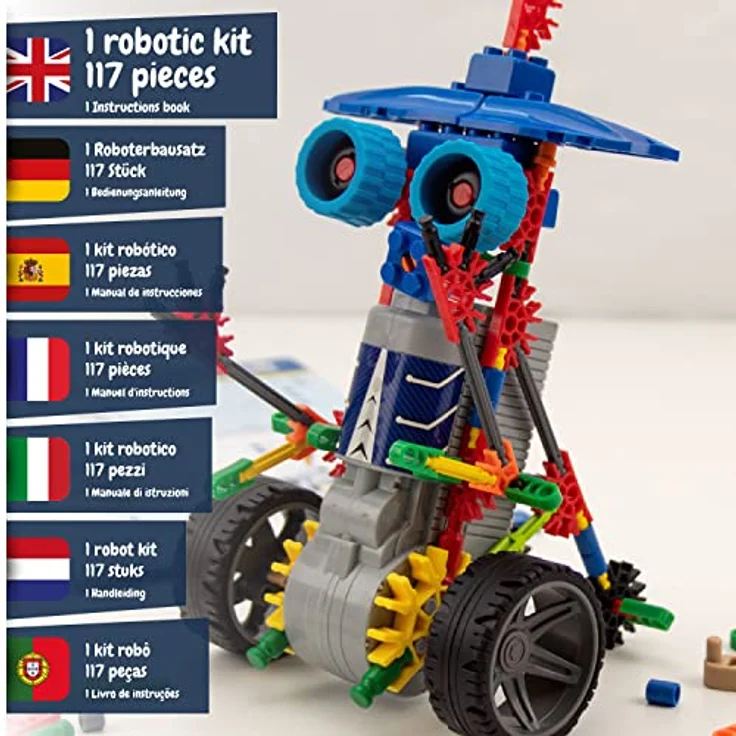 Science4you Robotik Deltabot, Roboter Bausatz mit 117 Teilen, elektronisches Lernspielzeug für Kinder ab 8 Jahren, mit beweglichem Motor – Bild 2