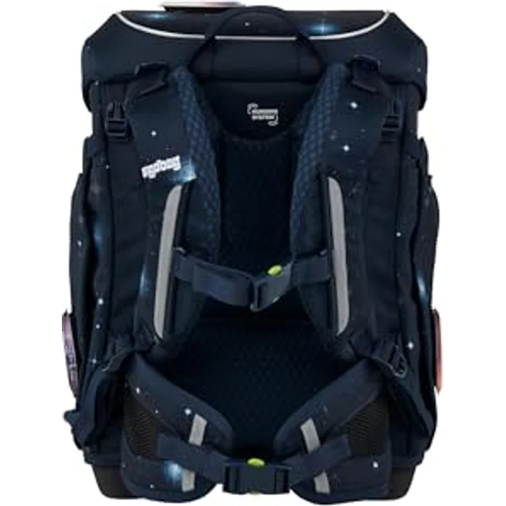 ergobag cubo Light Set ergonomischer Schulranzen, 6-teilig, extra leicht mit Hüftgurt, 860 g, aus 100% recycelten PET-Flaschen, inkl. Turnbeutel und Klettie-Set – Bild 5